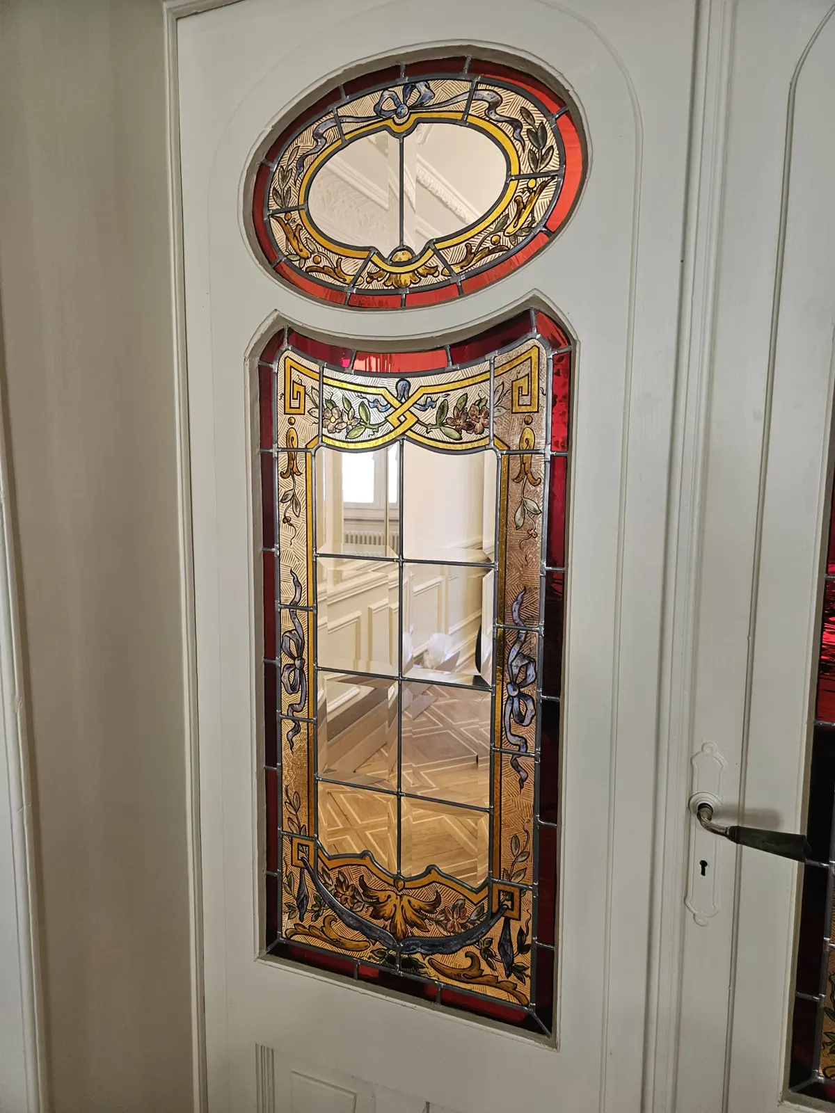 Jugendstil-Glastüre, Privatbesitz
